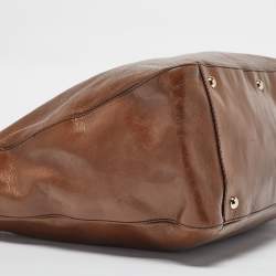 Pre Owned Fendi Brown Leather Twins Tote