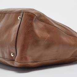 Pre Owned Fendi Brown Leather Twins Tote