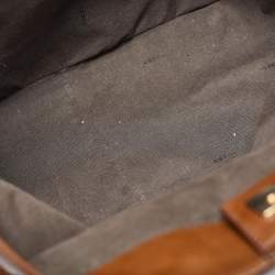 Pre Owned Fendi Brown Leather Twins Tote