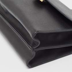 Pre Owned Fendi Black Leather Small Demi Jour Top Handle Bag