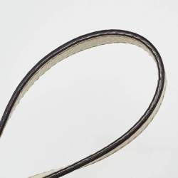 Pre Owned Fendi Two Tone Grey Leather Chameleon Shoulder Bag