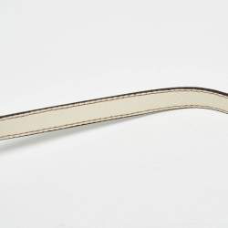 Pre Owned Fendi Two Tone Grey Leather Chameleon Shoulder Bag