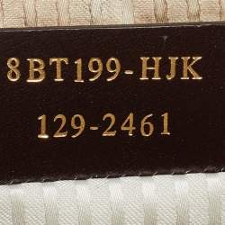 Pre Owned Fendi Two Tone Grey Leather Chameleon Shoulder Bag