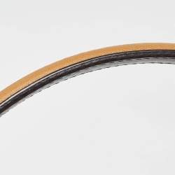 Pre Owned Fendi Tan Leather Large Peekaboo Top Handle Bag