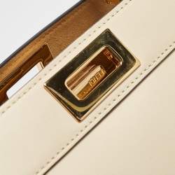 Pre Owned حقيبة فندى بيكابو أى سى يو جلد سيليريا وردي بيد علوية