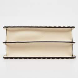 Pre Owned حقيبة فندى بيكابو أى سى يو جلد سيليريا وردي بيد علوية