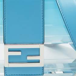 Fendi Ombre Blue Plexiglass and Leather Mini Trunk Baguette 