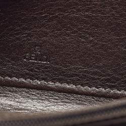 Fendi Tobacco Zucca Canvas and Leather FF Zip Around Wallet
