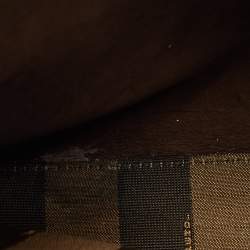 Pre Owned Fendi Brown Leather Medium Peekaboo Top Handle Bag