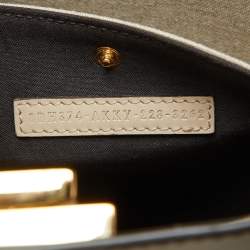 Pre Owned Fendi Beige Zucca Canvas and Leather Medium FF Peekaboo X Tote
