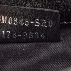 Pre Owned Fendi Black Leather Rainbow Stud Tube Wallet On Chain