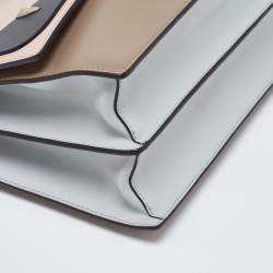 مملوكة مسبقًا Fendi Multicolor Leather Medium Eye Detail Kan I Top Handle Bag