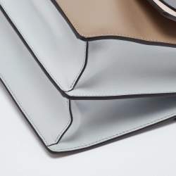 مملوكة مسبقًا Fendi Multicolor Leather Medium Eye Detail Kan I Top Handle Bag