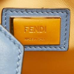 Fendi Light Blue Leather Medium 2Jours Tote