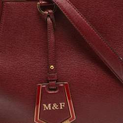 Fendi Red Leather Medium 2Jours Tote