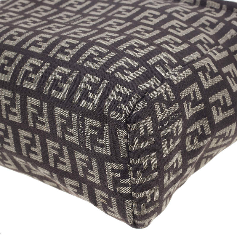 Fendi Brown Zucca Canvas Zuccino Satchel