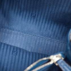 Pre Owned Fendi Blue Leather Petite Sac 2jours Tote