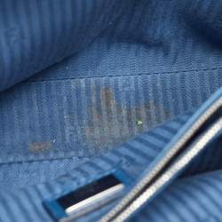 Pre Owned Fendi Blue Leather Petite Sac 2jours Tote