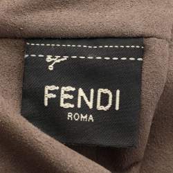 Pre Owned Fendi Brown Leather Mini Mon Tresor Bucket Bag