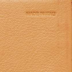 مملوكة مسبقًا محفظة فندي كونتيننتال جلد وكانفاس مخطط بيكين بني/ أزرق بقلاب