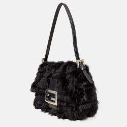 Fendi Monogram Fur Baguette