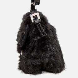 Fendi Monogram Fur Baguette