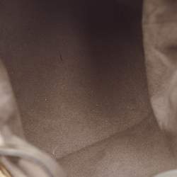 مملوكة مسبقًا Fendi Grey Leather Mini Mon Tresor Drawstring Bucket Bag