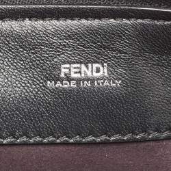 Fendi Black Quilted Leather Small Dotcom Click Top Handle Bag