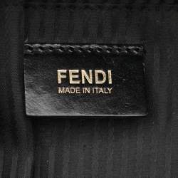 Pre Owned Fendi Black Leather Medium 2Jours Tote