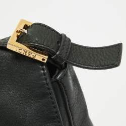 Pre Owned Fendi Black Iridescent Leather Large Mamma Forever Flap Shoulder Bag