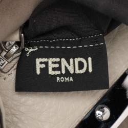 مملوكة مسبقًا حقيبة فندي ميني بيكابوو جلد سيليريا أسود بيد علوية