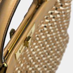 Fendi Brown And Nude Peekaboo Medium Bag