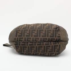 Pre Owned حقيبة فندي بيبي سباي جلد وكانفاس توباكو زوكا