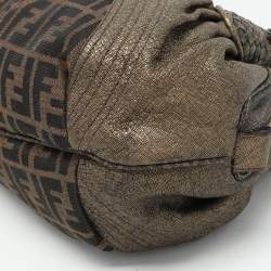 Pre Owned حقيبة فندي بيبي سباي جلد وكانفاس توباكو زوكا