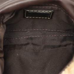 Pre Owned Fendi Beige/Brown Calf Hair Mama Baguette Shoulder Bag