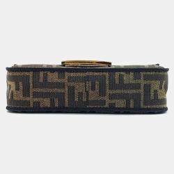 Pre Owned Fendi Zucca baguette bag mini