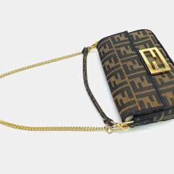 Pre Owned Fendi Zucca baguette bag mini