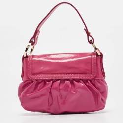 Fendi Pink Patent Leather Mini Chef Bag
