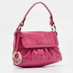Fendi Pink Patent Leather Mini Chef Bag