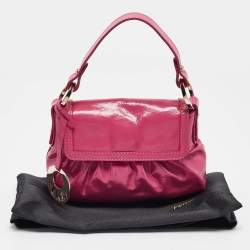 Fendi Pink Patent Leather Mini Chef Bag