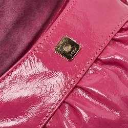 Fendi Pink Patent Leather Mini Chef Bag