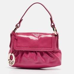 Fendi Pink Patent Leather Mini Chef Bag