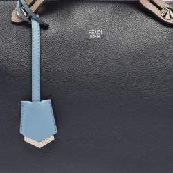 Fendi Blue/Pink Leather Large By The Way Boston Bag