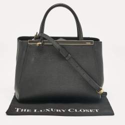 Fendi Black Leather Small 2Jours Tote