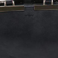 Pre Owned Fendi Black Leather Petite 3Jours Tote