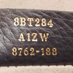 Pre Owned Fendi Brown/Black Zucca Embossed Leather Kan I F Top Handle Bag