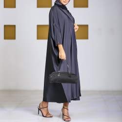 Fendi Black Zuchinno Fabric and Leather Zip Satchel