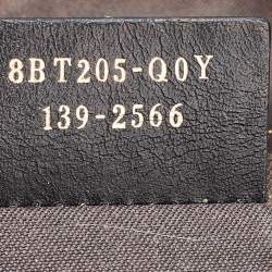 Fendi Black Stripe Embossed Leather Large Claudia Shoulder Bag