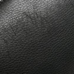 Pre Owned Fendi Black/Beige Leather and Python Small By The Way Shoulder Bag