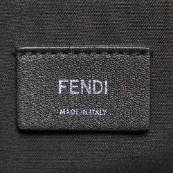 Pre Owned Fendi Black/Beige Leather and Python Small By The Way Shoulder Bag